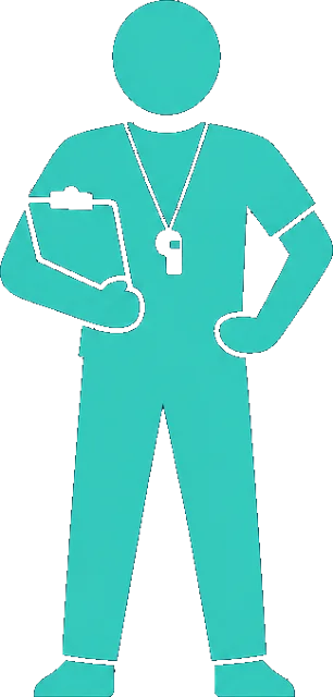 AI coach figure with whistle and clipboard